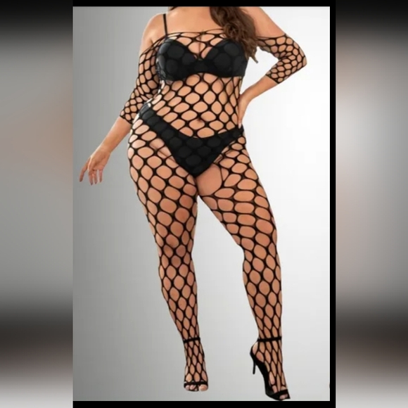 So Addictive Black Bodystocking - Picture 3 of 4